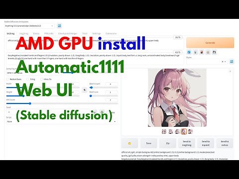 AMD GPU Linux (Ubuntu) install automatic1111 stable diffusion webui - Apr 2023 latest version