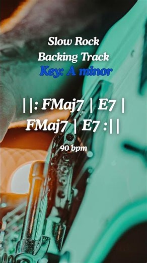Slow Rock A minor backing track 90bpm