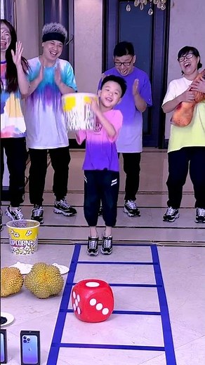 Jumping Grid Challenge,Have You Ever Played It?So Fun! # Funnyfamily# PartyGames