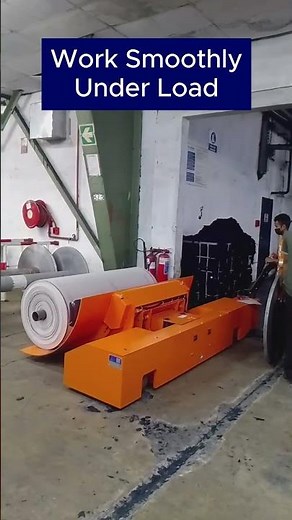 Experience the Smoothly Fabric Roll Transport with SUNTECH Electric Warp Beam Trolley