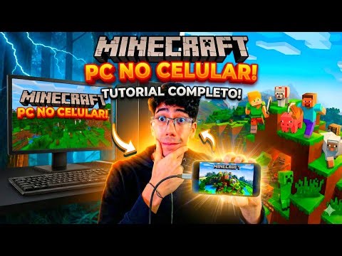 COMO JOGAR MINECRAFT JAVA DE PC NO CELULAR! (Tutorial Completo 2026)