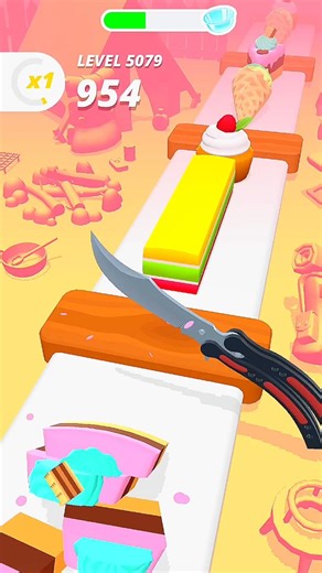 Perfect Slice Level 5079 🍰 Satisfying Cake & Ice Cream Cutting 🔪🔥 #shorts