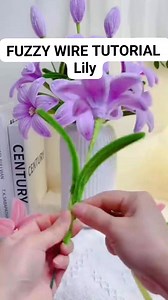6.7K views · 59 reactions | Fuzzy Wire Flower Tutorial (Lily) #fuzzywireflower #pipecleanerflowers #tutorial #tutorialsvideos #flowers #flowermaking #lily #reelsvideoシ #reelsviralシ #trendingreelsvideo #trendingvideo #trendingnow | It's all about Arts | Facebook
