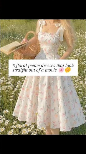 POV: 5 Floral Picnic Dresses That Hit Different 🌸 #floraldress #picnicoutfit #outfitideas