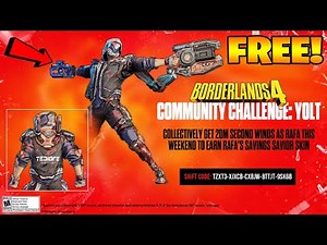 ✅ Borderlands 4 SHiFT Code: Rafa’s Savings Savior Skin | Community Challenge Reward