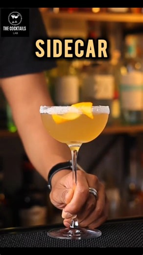 How to Make the Perfect Sidecar Cocktail 🍸 | Classic Cognac Drink Recipe #sidecarcocktail#mixology