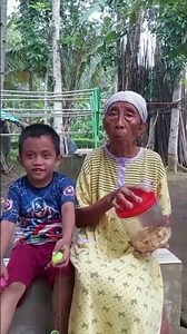 Maqil snacking with grandma #grandma #snacking #sweet #happy #shorts #feedshorts