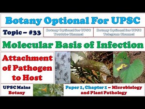 Plant Pathogen Interaction: Molecular Basis of Infection: Microbiology and Plant Pathology: UPSC Mains Video Lecture | Botany Optional for UPSC