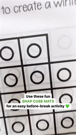 Molly Lynch 1st Grade Teacher on Instagram: "You’re tired, I’m tired, our kids are tired 🫠⁠ ⁠ ⁠ Make life easy before winter break with these fun & engaging Snap Cube Mats! ⁠ ⁠ ⁠ They are perfect as a brain break, indoor recess activity, free time choice, or math center! 💭⁠ ⁠ ⁠ Comment BLIZZARD if you want me to send you the product link! ⁠ ⁠ #mathcenters #mathgames #mathactivity #firstgradefun #firstgradeactivities #brainbreak #classroomresource⁠ ⁠"