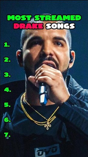 Top 7 MOST STREAMED Drake Songs Ever! 📊🦉#top7