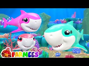 Laughing Baby Shark Song | Daddy Shark | Mommy Shark - Nursery Rhymes & Kids Songs | Farmees - Videos For Kids