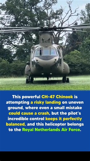 Extreme Helicopter Landing 😱 CH-47 Chinook Risky Balance Skills Insane Pilot Control #shorts