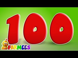Canção de números 1 a 100 um desenhos animados educativos para crianças