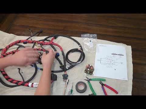 97' 7.3 Powerstroke California glow plug relay overlay harness install HN-02