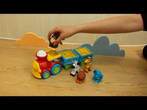 Hap-p-Kid Little Learner Musical Safari Train Set Demo