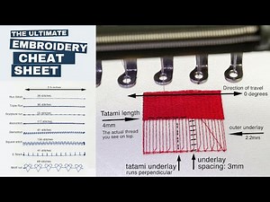 The Ultimate Embroidery Cheat Sheet