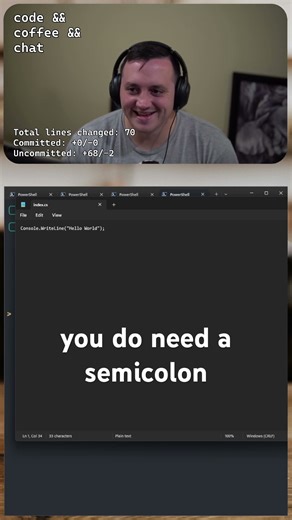 This is how simple it is to work with C# #programming #coding #developerlife #dotnet #csharp