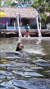 Jhmael's wish to swim with dolphins!
