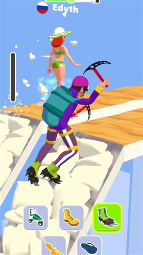 Shoe race fun game #shorts