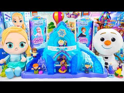 Disney Elsa Toys Unboxing Series ASMR | Elsa's Ice Palace Toy | Elsa and Anna Doll Spin & Reveal Set