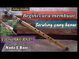 How to Make a Bamboo Flute Tone E Bass | 100% accurate