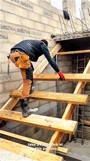 How Staircase Formwork Is Built Step-by-Step”#shorts