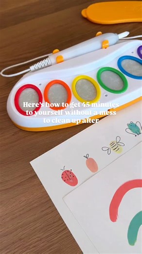Brittini | Finds for Moms on Instagram: "Mind blown! The kids will think this is magic, and you’ll love that it doesn’t leave paint on clothes and furniture. Add this one to the Christmas list! 🛍️ Comment MAGIC for the link to your DMs! (*please follow first so my message doesn’t get hidden!) or follow my 🔗 in bio #amazonfinds #amazonfavorites #craftsforkids #momhacks #momfinds #mommusthaves #findsformoms #giftsforkids kids craft activities, gift ideas for kids, mom hack"