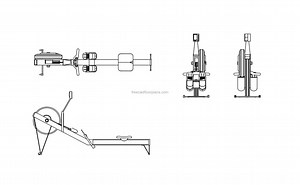 Rowing Machine - Free CAD Drawings
