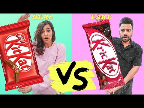 Fake Vs Real FOOD Brands CHALLENGES *OMG* 😲