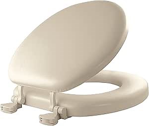 BEMIS 1250TTA 000 Commercial Heavy Duty Open Front Toilet Seat, ELONGATED, Plastic, White