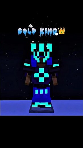 COLD KING ❄️👑 | Ice Themed Minecraft Armor | Minecraft Shorts