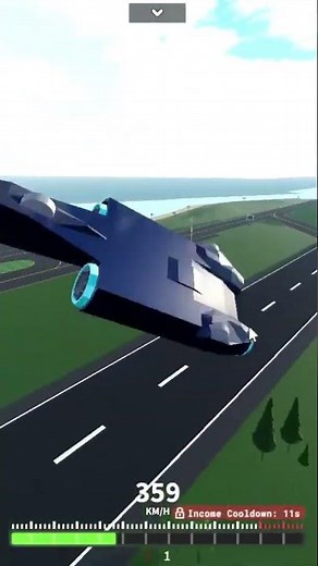 Epic 500km/h Thrust SSC Stunt in CC2 in Roblox