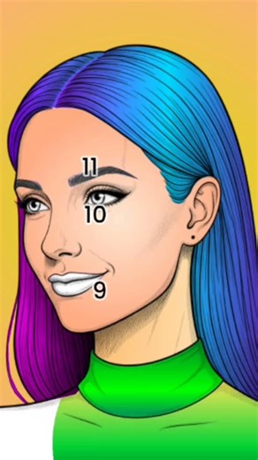 How to Draw Face Digitally || 🎨 Digital Portrait Step by Step ||#art #painting #digitalart #drawing