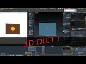 Blender : Bake, Cuire une texture + Carte Normale pour alléger une géométrie