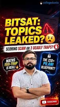 BITSAT 26–27 May 2026 Shift: Top Scoring Topics + Attempt Order Full Strategy + Bonus Questions