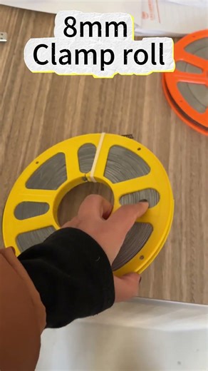 Tianjin Rocketis Hose Clamp Company produce 8mm band clamp roll.#hoseclamp #stainlesssteelhoseclamp