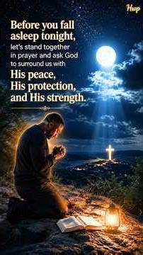 Powerful Warfare Night Prayer | Pray for God's Protection, Peace & Strength Before Sleep #love