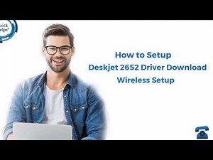 How to setup HP Deskjet 2652 wireless printer | HP Driver Download (New 2020)