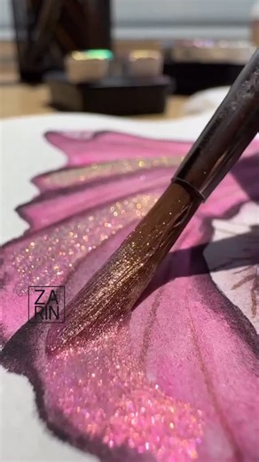 9GAG: Go Fun The World on Instagram: "Love the sparkles ✨ 📹 @zarin.artist - #watercolor #9gag"