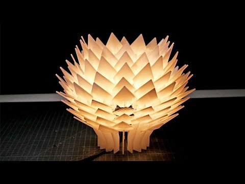 Making an Acrylic Flower Lamp with a Laser Cutter