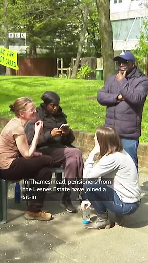 3.3K views · 27 reactions | Residents in south-east London have held a sit-in protest to save their estate from demolition. #london #thamesmead #peabody #housing #regeneration #community | BBC London | Facebook