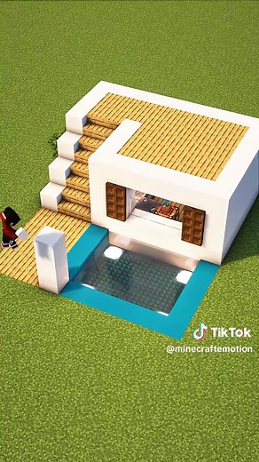 Minecraft Small Modern House🏠 #minecraft #minecrafttutorial #minecraftbuilding #minecraftbuilds