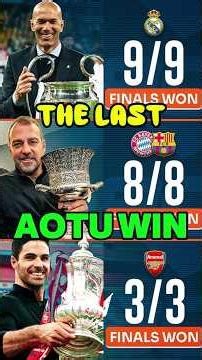These coaches automatically win when they reach the final | sports goals #arsenal #realmadrid #mu
