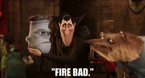 "Fire bad."