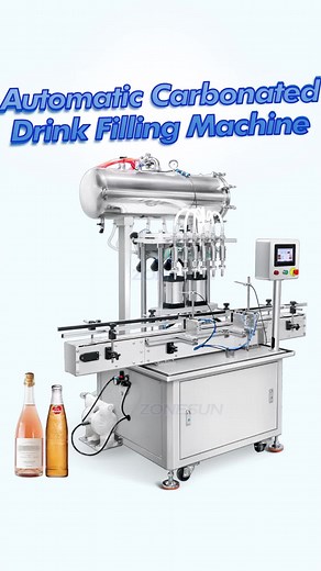 Automatic Carbonated Drinks Filling Machine #fillingmachine #liquidfillingmachine #filler #machine