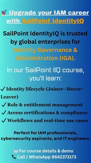 Why Learn SailPoint IdentityIQ? | IAM Careers & Course Overview