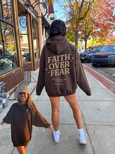Faith Over Fear Hoodie, Christian Hoodies, Christian Sweatshirt, Jesus Hoodie, Trendy Hoodie, Bible Verse Hoodie, Bible Verse Shirt - Etsy