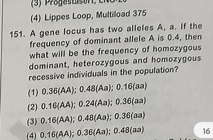 (4) Lippes Loop, Multiload 375A gene locus has two alleles A, ... | Filo