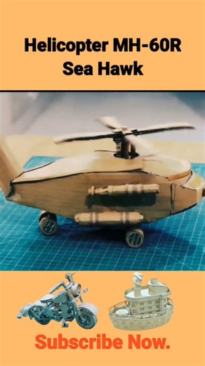 War Helicopter Made From Cardboard 100% HandmadeTurning Waste Cardboard Into a Realistic War Machine