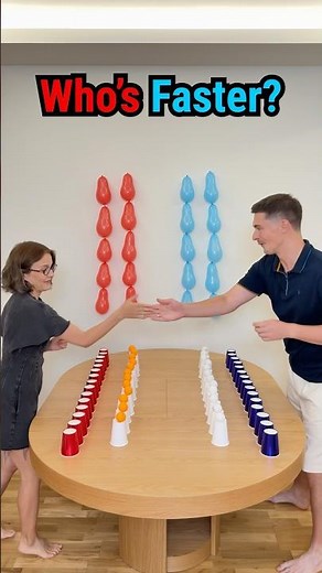 💣CRAZY BALLOON & CUP RACE😱